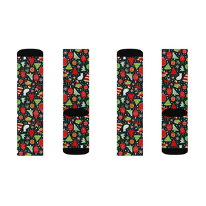Christmas Festive Pattern Socks - Holiday Style - Dipaliz