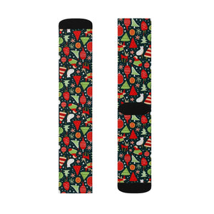 Christmas Festive Pattern Socks - Holiday Style - Dipaliz