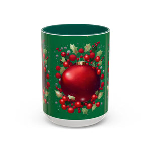 Vibrant Christmas Ornament Mug - Ceramic Holiday - Dipaliz - Mugs