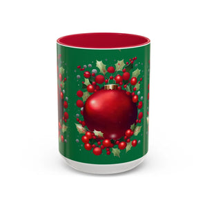 Vibrant Christmas Ornament Mug - Ceramic Holiday - Dipaliz - Mugs