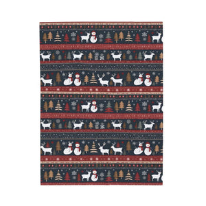 Custom Reindeer Velveteen Plush Blanket - Christmas - Dipaliz - Blankets
