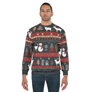 Festive Unisex Sweatshirt - Christmas Reindeer - Dipaliz - Sweatshirts