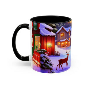 Mug - Accent Coffee - Christmas Winter 11oz Two-tone - Dipaliz