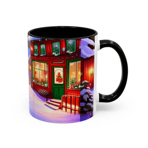 Mug - Accent Coffee - Christmas Winter 11oz Two-tone - Dipaliz