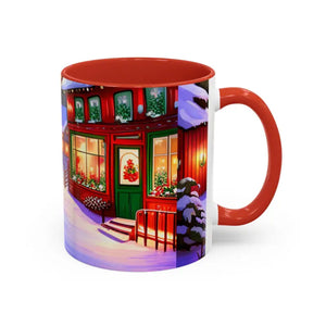 Mug - Accent Coffee - Christmas Winter 11oz Two-tone - Dipaliz