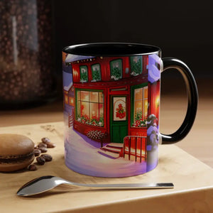Mug - Accent Coffee - Christmas Winter 11oz Two-tone - Dipaliz Black