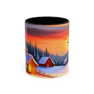Festive Colorful Mugs - Ceramic Red Mug Christmas Winter - Dipaliz