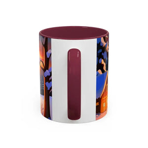 Christmas Winter Colorful Mugs - Festive Ceramic Red Mug - Dipaliz