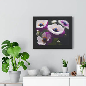 Anemone Flowers Gallery Canvas Wraps Framed Horizontal Poster Dipaliz - Posters Prints & Visual Artwork