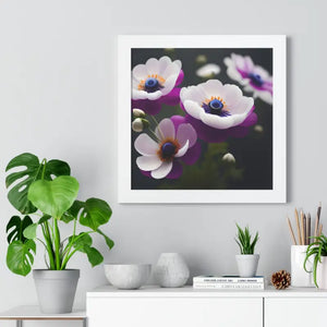 Anemone Flowers Gallery Canvas Wraps Framed Horizontal Poster Dipaliz - Posters Prints & Visual Artwork