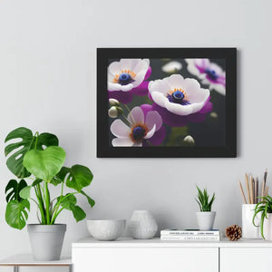Anemone Flowers Gallery Canvas Wraps Framed Horizontal Poster Dipaliz - Posters Prints & Visual Artwork