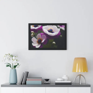 Anemone Flowers Gallery Canvas Wraps Framed Horizontal Poster Dipaliz - Posters Prints & Visual Artwork