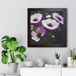 Anemone Flowers Gallery Canvas Wraps Framed Horizontal Poster Dipaliz - Posters Prints & Visual Artwork