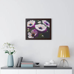 Anemone Flowers Gallery Canvas Wraps Framed Horizontal Poster Dipaliz - Posters Prints & Visual Artwork