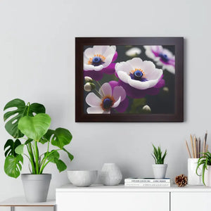 Anemone Flowers Gallery Canvas Wraps Framed Horizontal Poster Dipaliz - Posters Prints & Visual Artwork