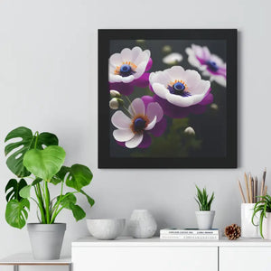 Anemone Flowers Gallery Canvas Wraps Framed Horizontal Poster Dipaliz - Posters Prints & Visual Artwork