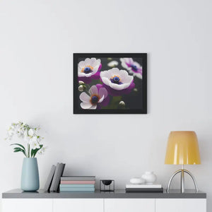 Anemone Flowers Gallery Canvas Wraps Framed Horizontal Poster Dipaliz - Posters Prints & Visual Artwork