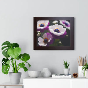 Anemone Flowers Gallery Canvas Wraps Framed Horizontal Poster Dipaliz - Posters Prints & Visual Artwork