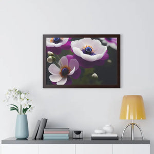 Anemone Flowers Gallery Canvas Wraps Framed Horizontal Poster Dipaliz - Posters Prints & Visual Artwork