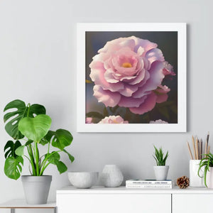 Poster - Rose Flowers Gallery Canvas Framed Horizontal - Dipaliz