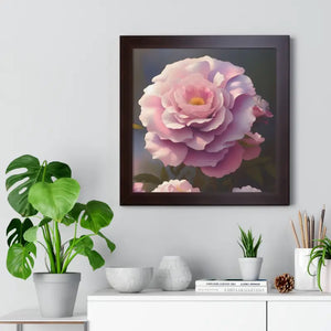 Poster - Rose Flowers Gallery Canvas Framed Horizontal - Dipaliz
