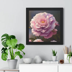 Poster - Rose Flowers Gallery Canvas Framed Horizontal - Dipaliz