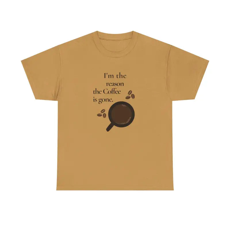 Coffee Tee - Show Caffeine Vibes | Dipaliz - Old Gold / s - T-shirts