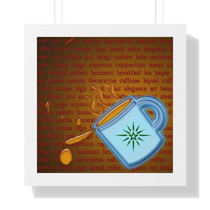 Gallery Canvas Wraps Coffee Latte Art Framed Decor by Dipaliz - 16″ x / White - Posters Prints & Visual Artwork