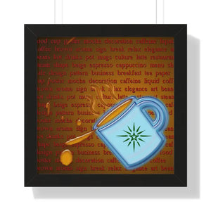 Gallery Canvas Wraps Coffee Latte Art Framed Decor by Dipaliz - Posters Prints & Visual Artwork