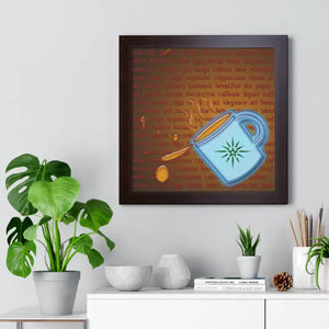 Gallery Canvas Wraps Coffee Latte Art Framed Decor by Dipaliz - Posters Prints & Visual Artwork