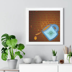 Gallery Canvas Wraps Coffee Latte Art Framed Decor by Dipaliz - Posters Prints & Visual Artwork