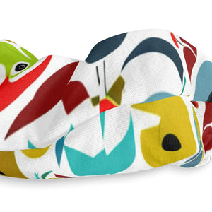 Custom Stylish Hair Accessories - Colorful Abstract Birds - Dipaliz - Ponytail Holders