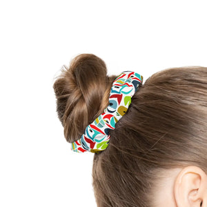 Custom Stylish Hair Accessories - Colorful Abstract Birds - Dipaliz - Ponytail Holders