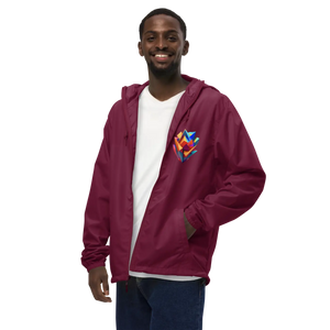 Geometric Pattern Zip Jacket Water Resistant - Dipaliz - Windbreakers