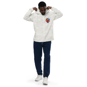 Geometric Pattern Zip Jacket Water Resistant - Dipaliz - Windbreakers