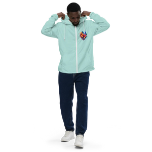 Geometric Pattern Zip Jacket Water Resistant - Dipaliz - Windbreakers