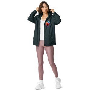 Geometric Pattern Zip Jacket Water Resistant - Dipaliz - Windbreakers