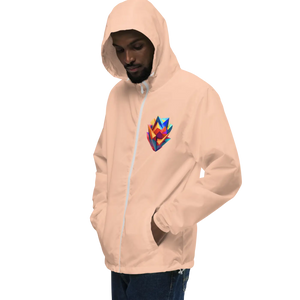 Geometric Pattern Zip Jacket Water Resistant - Dipaliz - Windbreakers