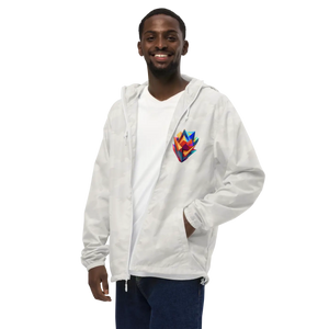 Geometric Pattern Zip Jacket Water Resistant - Dipaliz - Windbreakers