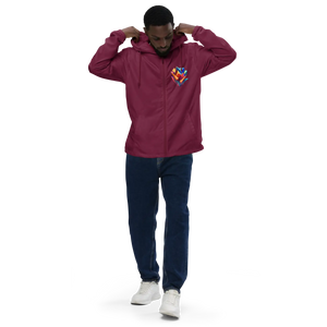 Geometric Pattern Zip Jacket Water Resistant - Dipaliz - Windbreakers