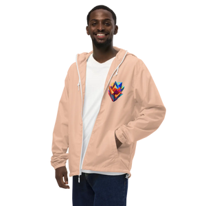 Geometric Pattern Zip Jacket Water Resistant - Dipaliz - Windbreakers