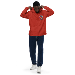 Geometric Pattern Zip Jacket Water Resistant - Dipaliz - Windbreakers