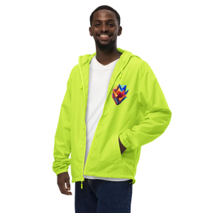 Geometric Pattern Zip Jacket Water Resistant - Dipaliz - Windbreakers