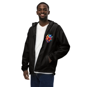 Geometric Pattern Zip Jacket Water Resistant - Dipaliz - Windbreakers