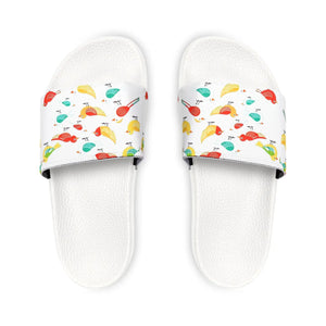 Colorful Birds Youth Slide Sandals - Summer Adventure Footwear - Dipaliz - Kid’s