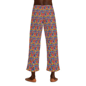 Colorful Checkered Pattern Men’s Pajama Pants (aop) - Pajamas