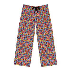 Colorful Checkered Pattern Men’s Pajama Pants (aop) - Pajamas