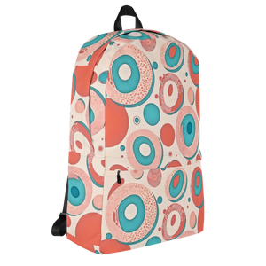 Vibrant Backpack - Colorful Circles Water Resistant - Dipaliz - Backpacks