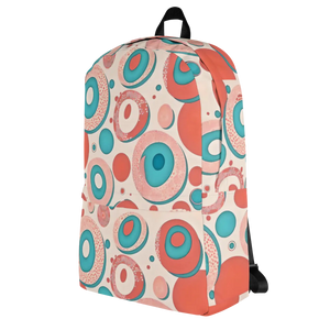 Vibrant Backpack - Colorful Circles Water Resistant - Dipaliz - Backpacks