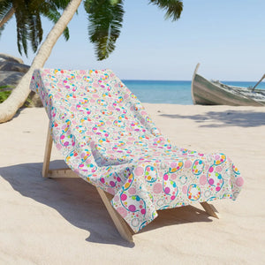 Beach Towel – Colorful Circles Pattern - Dipaliz - Towels